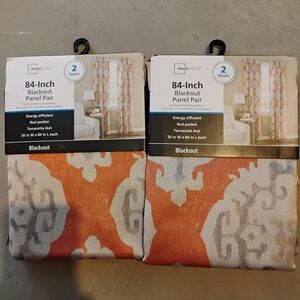 4 Panels Mainstays 84-Inch Blackout Pairs